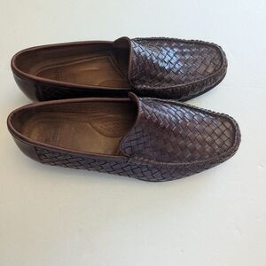 Alan Edmonds Men's Messina Woven Italian Leather Loafers